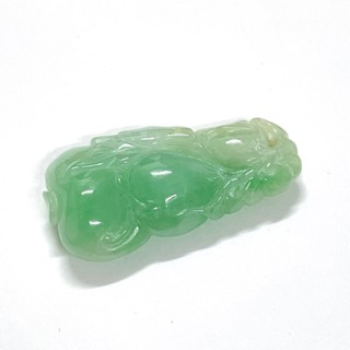 二手古董 翡翠白菜 小玉佩 可愛 配件 玉石 品種未知 吊墜 翡翠 翡翠雕刻