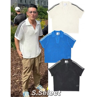 【Secret_seller】CLOT X AD系列 陳冠希 鏤空網眼針織Polo針織短袖上衣T恤