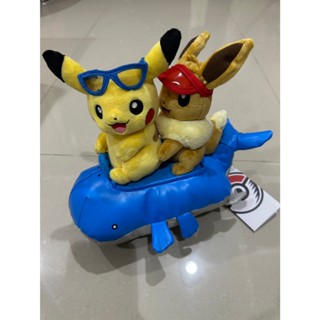 寶可夢中心 pokemon 寶可夢【娃娃】 皮卡丘 伊布 吼鯨王 吼吼鯨 絕版 絨毛 皮革