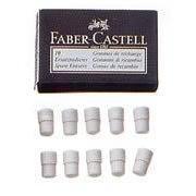 Faber-Castell輝柏 188345 E-Motion 旋轉鉛筆專用橡皮擦(10入)補充包