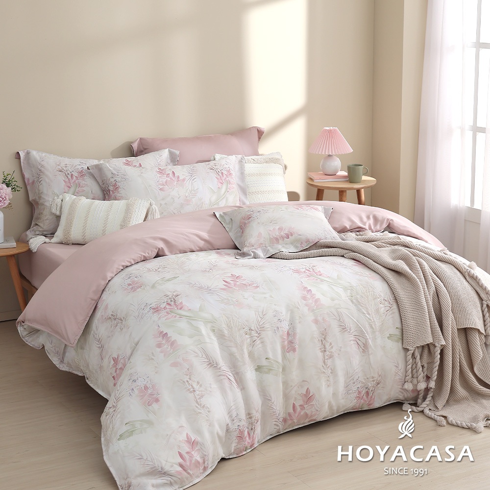 《HOYACASA花羽》 四件式抗菌天絲兩用被床包組(雙人/加大/特大)