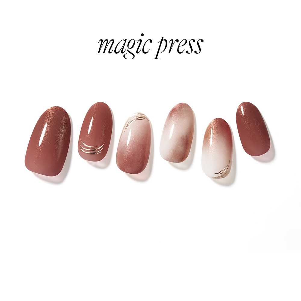 【DASHING DIVA】magic press薄型經典美甲片 30入_柔霧玫瑰 免照燈 可修剪