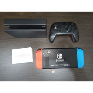 任天堂 NS主機 動森主機 + Pro手把 Nintendo Switch 電力加強版 動物森友會主機 二手NS主機