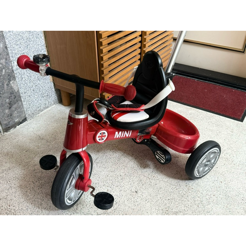 Mini cooper折疊三輪腳踏車-紅色 二手