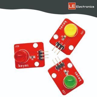 【LE電子商城】Keyes 電子積木 10mm LED模組適用 Arduino 紅黃綠三色可選