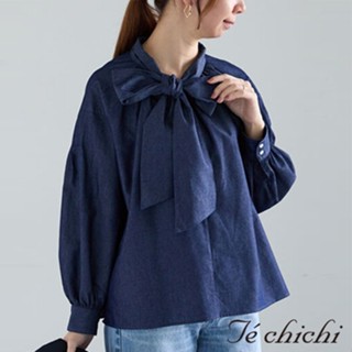 Te chichi 氣質大蝴蝶領結長袖襯衫(0F000521710)