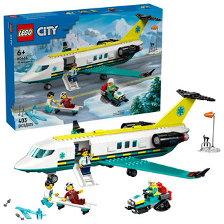 【台中翔智積木】LEGO 樂高 城市系列 60465 緊急救護飛機