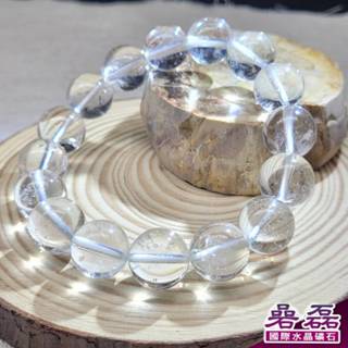 《碞磊國際》白水晶 13mm 圓珠 手串 大手圍 男士手圍 平靜自得 潔淨透亮 【編號】CAWB0040