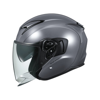 OGK 日本品牌 KABUTO 半罩安全帽 內建墨片 四分之三 EXCEED-2 素色款 雙D扣【現貨｜立昇臺北】