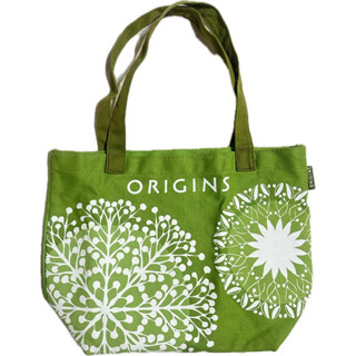 9.5成新 未使用 品木宣言 origins 綠色 聖誕節購物袋 環保袋 手提袋