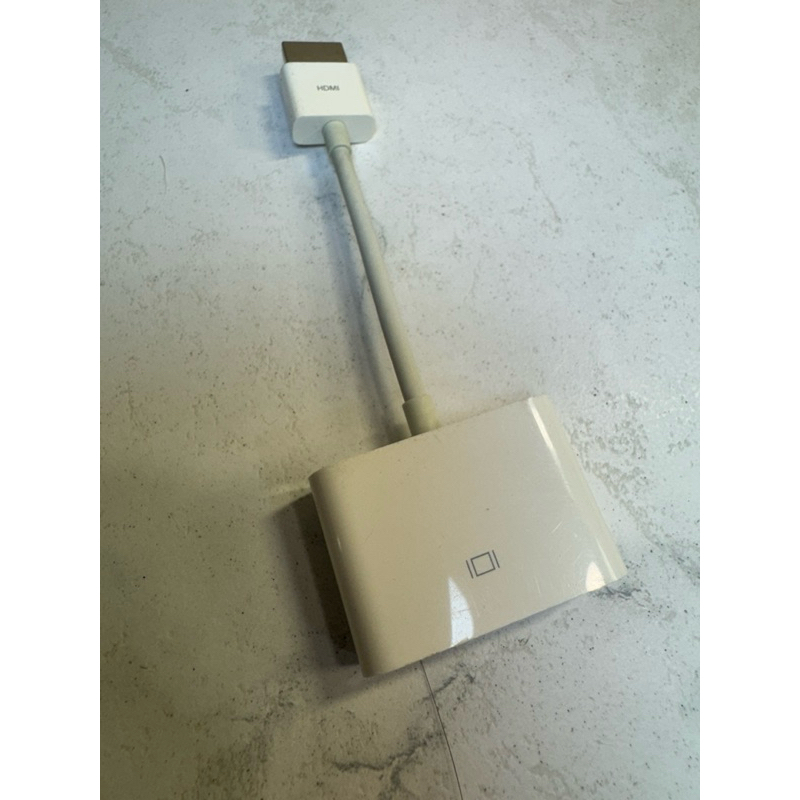 Apple 原廠 DVI轉HDMI 轉接頭 轉接線 二手良品