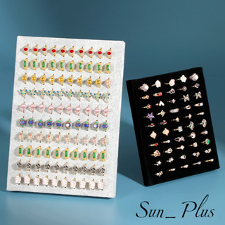 Sun Plus 臺灣現貨 創意相框戒指展示架 絨布首飾架立體戒子收納架 飾品陳列架 擺攤道具 戒指展示架 飾品展示架