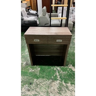 【東鼎二手傢俱】灰橡色2.7尺雙抽書桌*電腦桌*抽屜桌*套房桌*工作桌*兒童桌*置物桌*宿舍桌*收納桌*書桌