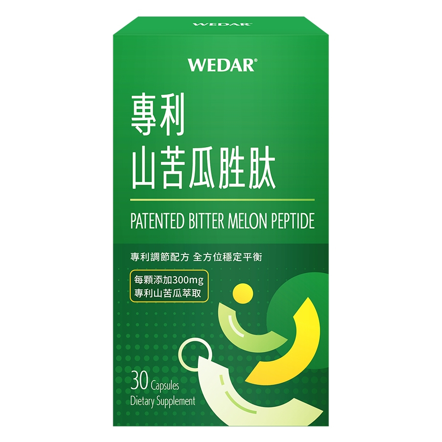 WEDAR 專利山苦瓜胜肽 2盒入 SPBP專利山苦瓜/全方面穩定/肉桂萃取/卓越穩醣/專利芝麻素