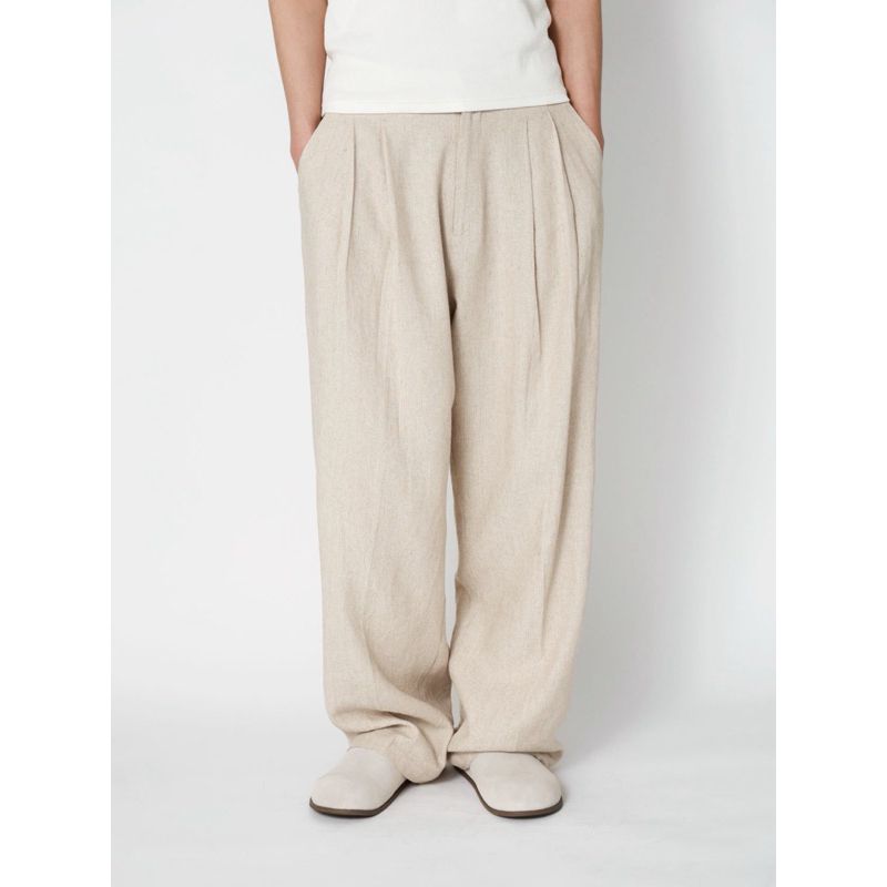 Studio doe - Gender Free Linen Blend Easy Pants 男生長褲
