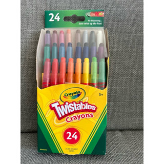 （全新現貨）美國繪兒樂Crayola 迷你裝旋轉蠟筆經典色24色 好抓握 幼童適用