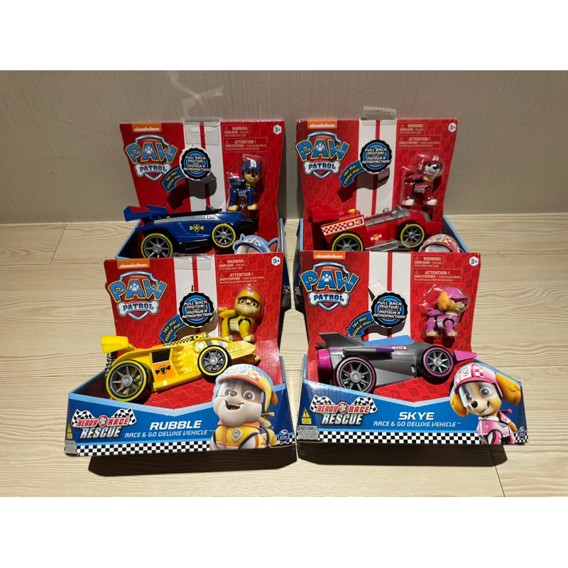 現貨 PAW Patrol 汪汪隊立大功 極速賽車救援系列 音效迴力車 阿奇 毛毛 小礫 天天 巡邏車 救援車
