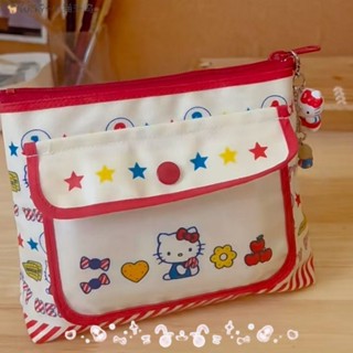 🐈ʟ̆̈ᴜ̆̈ᴄ̆̈ᴋ̆̈ʏ̆̈~小貓來嗚日系三麗鷗中古版hellokitty收納包防水卡通可愛化妝包洗漱包