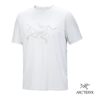 【ARCTERYX 始祖鳥】男 吸濕透氣 圓領短袖排汗衣 Cormac 登山上衣 T恤/空氣雜灰 X000009726