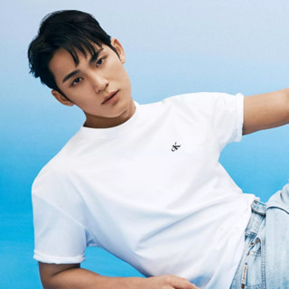 【Sharkhead】現貨 Calvin Klein Jeans 短袖 田柾國 金珉奎同款 短T 黑 白 灰 刺繡 CK