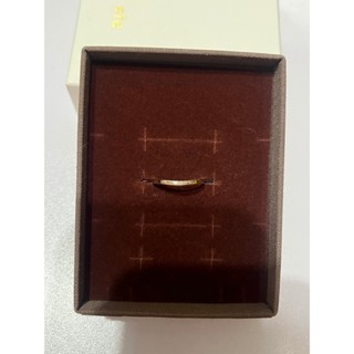 ete 日本輕珠寶 飾品 二手 戒指 粉霧金 鑽石 微Ｖ K10 ＃11