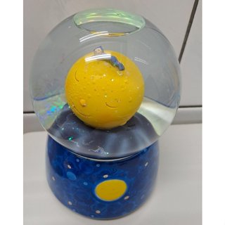 幾米-月亮忘記了音樂盒 月亮沈睡好夢旋轉小月夜燈 發光水晶球 幾米音樂盒