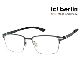 【ic! berlin】Kenny Gun Metal 德國薄鋼眼鏡 公司貨 台南 時代眼鏡 蔡司優視力專家