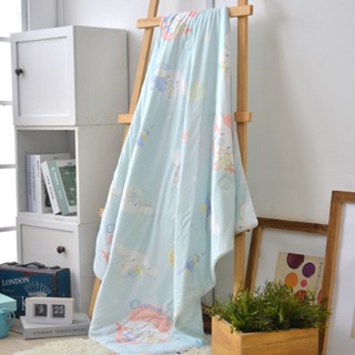 La Belle 超COOL超涼感兒童涼被100*120CM+可水洗舒柔枕1入(超值組合)涼感纖維 蠶絲蛋白 三麗鷗聯名