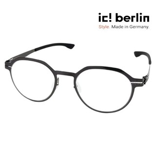 【ic! berlin】Xavier V. Gun metal 德國薄鋼眼鏡 公司貨 台南時代眼鏡 蔡司優視力專家