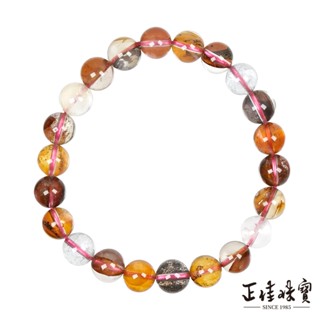 【正佳珠寶】小樹膠花水晶 高品玉化小樹水晶 8.4-8.8mm 小樹膠花手珠
