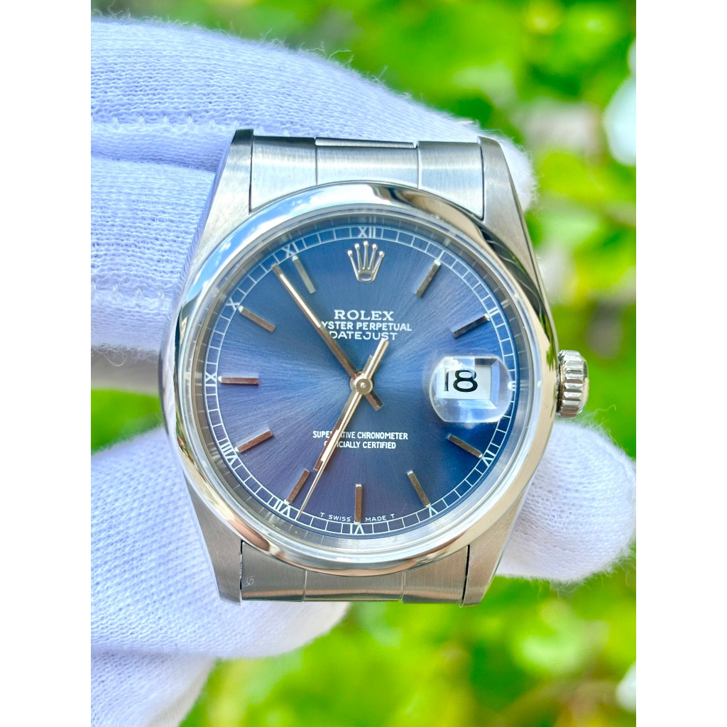 勞力士 ROLEX 型號16200 藍面  錶徑36mm 動力3135  W字頭 1995年