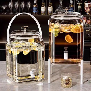 【現貨秒出】 6.5L聚會桶🍾 玻璃飲料桶 派對飲料桶 冷飲壺 雞尾酒桶