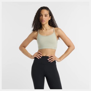 New Balance 女款 運動內衣 輕度支撐 慢跑 瑜珈 米 WB51039OVN