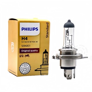 PHILIPS 鹵素燈泡 H4 60/55w 汽車燈泡 機車燈泡 汽車大燈 機車大燈 12v 大燈 車燈 燈泡