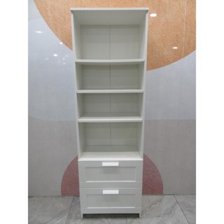 新北二手傢俱 推薦 ★【IKEA】 書櫃 展示櫃 收納櫃 書架 白色 北歐風 桃園 臺北 新北 二手傢俱【避風港】