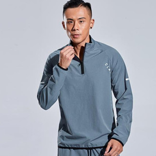 新升級面料訓練服男 速乾衣半拉鏈運動長袖T恤 體育生騎行服 立領上衣 跑步外套 吸濕排汗衫 健身跑步長袖上衣男