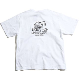 UNDER PEACE 25SS SNAIL / TEE 蝸牛 短T (白色) 化學原宿