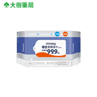 優生 酒精濕巾超厚型 20抽 大樹