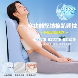 趴睡枕 靠墊 冰絲涼感 午睡枕 床上趴睡枕 記憶枕 減壓靠墊 床頭靠枕 靠墊 靠枕 腿靠