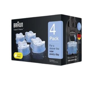 附發票 德國百靈 BRAUN 電動刮鬍刀清潔液 4入 匣式清潔液 刮鬍刀清潔液 CCR2 CCR4