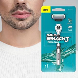 Gillette 吉列 鋒速3 刮鬍刀 (1刀架1刀頭) 剃鬍 剃須刀 男士用 除毛 剃刀【小三美日】DS026255