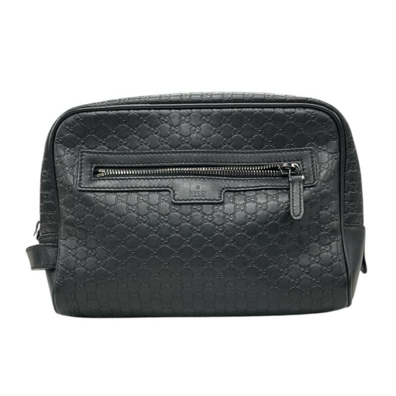 【桃園春日店】GUCCI 手拿包 419775 黑色 花紋 內有污 等級B