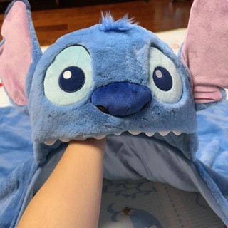 (現貨)✨Disney迪士尼✨史迪奇 Stitch 連帽造型披肩 毛毯