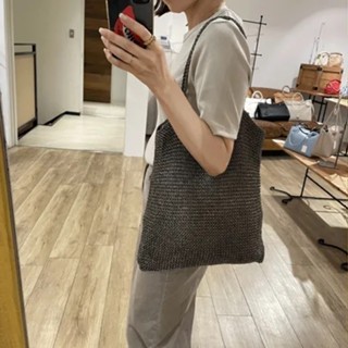 [KANA JP日本代購] 日本品牌 cachecache 金屬感 金蔥編織托特包 手提包 隨興好搭