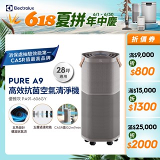 Electrolux 伊萊克斯 PURE A9 高效能抗菌空氣清淨機 PA91-606GY
