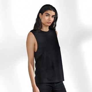 Bread & Boxers Tank soft fiber 雲感垂墜背心 - 黑