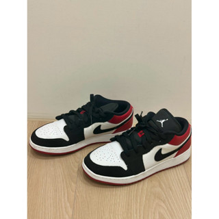 （二手幾乎全新）Nike Air Jordan 1 Low OG 大童 女鞋 25號 黑紅 AJ1 芝加哥 喬丹 休閒鞋