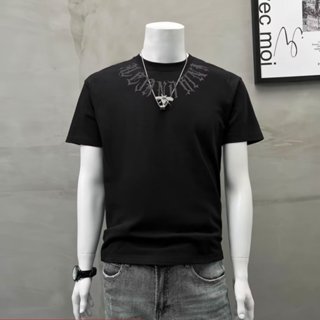 GP&臺灣現貨 短袖上衣 夏季ins潮牌街頭寬鬆圓領上衣美式痞帥重磅純棉短袖T恤青年男女款