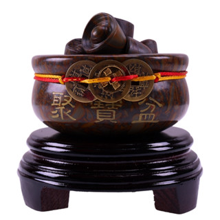 【風水好好玩】鴻運大發聚寶盆 (招財/補財庫/招財/擋煞/風水擺件/旺財位/元寶)