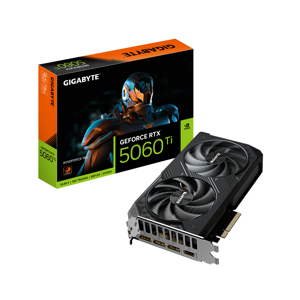 桃園全新現貨🔥 GIGABYTE 技嘉 RTX 5060 Ti WINDFORCE 16G 雙風扇｜顯示卡｜可單賣｜免搭